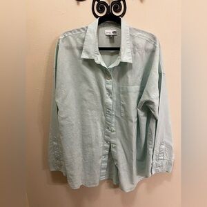 Old Navy Mint Green Boyfriend Shirt